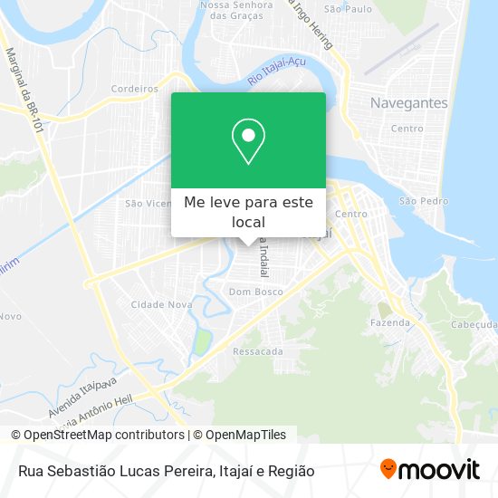 Rua Sebastião Lucas Pereira mapa