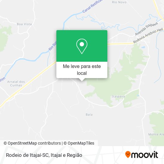 Rodeio de Itajaí-SC mapa