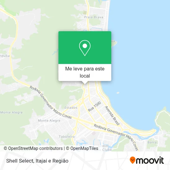 Shell Select mapa