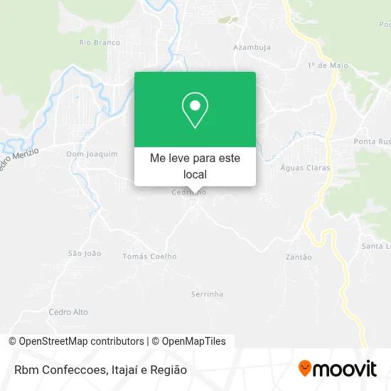 Rbm Confeccoes mapa