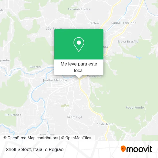 Shell Select mapa