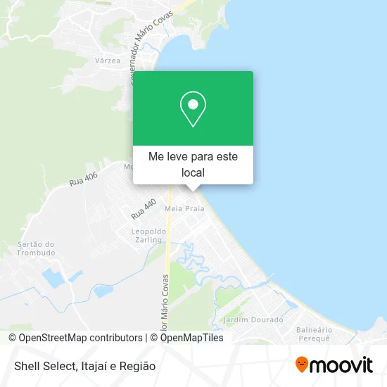 Shell Select mapa