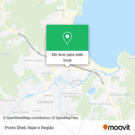Posto Shell mapa