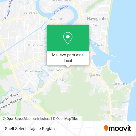 Shell Select mapa
