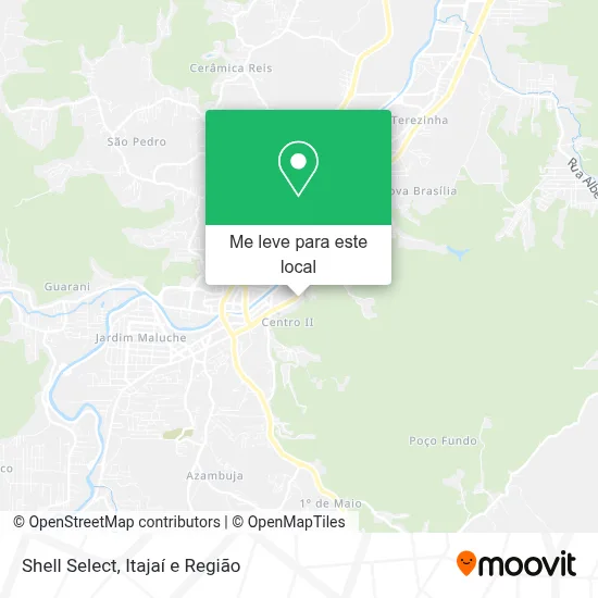 Shell Select mapa