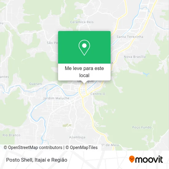 Posto Shell mapa
