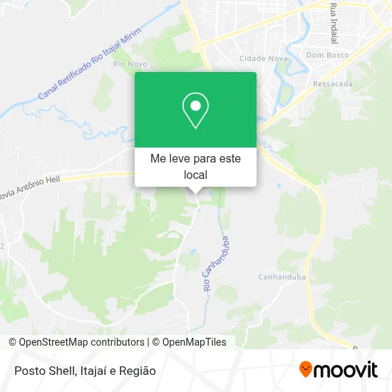 Posto Shell mapa