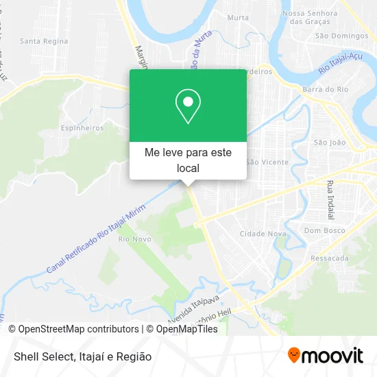 Shell Select mapa
