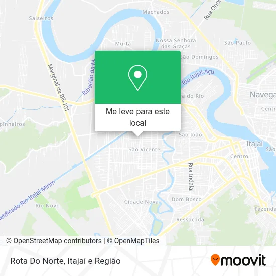 Rota Do Norte mapa