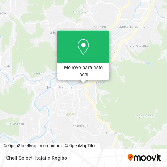 Shell Select mapa