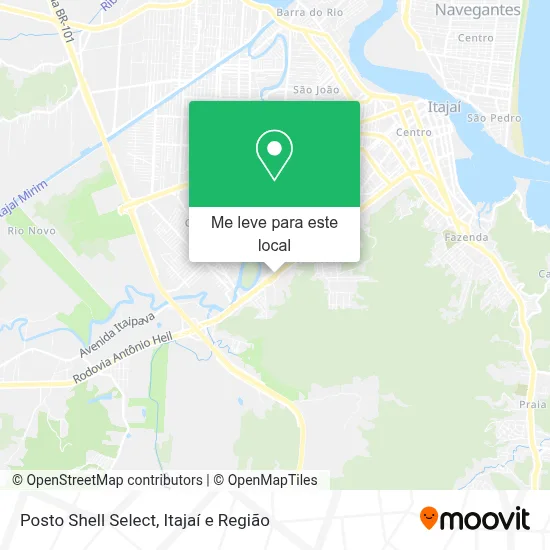 Posto Shell Select mapa