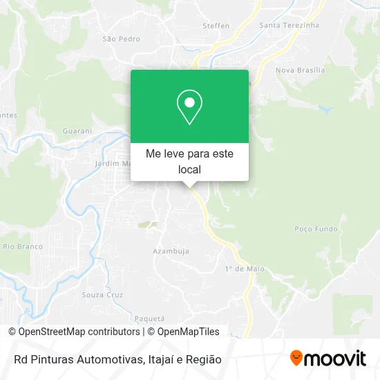 Rd Pinturas Automotivas mapa