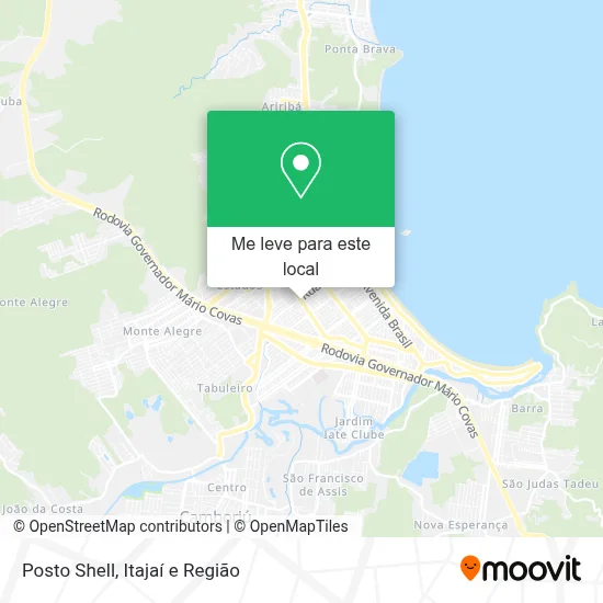 Posto Shell mapa