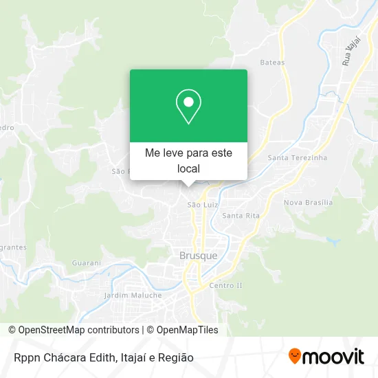 Rppn Chácara Edith mapa