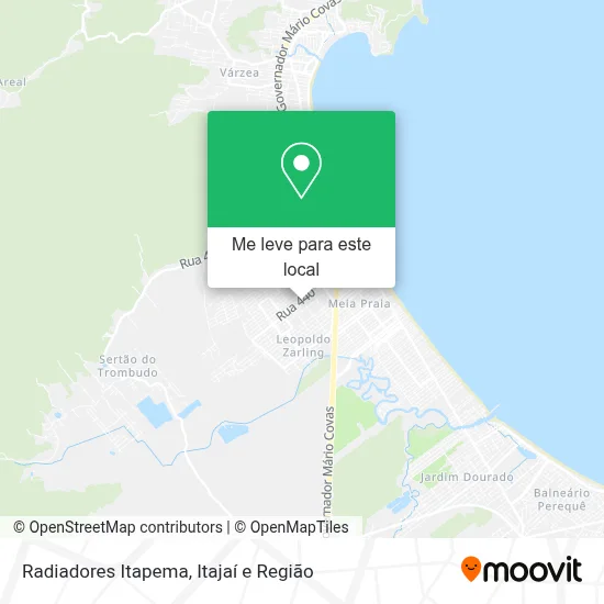 Radiadores Itapema mapa