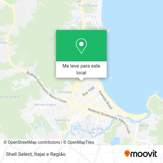 Shell Select mapa