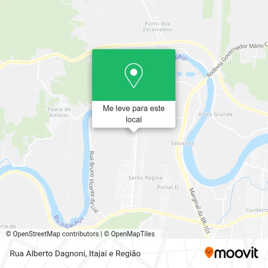Rua Alberto Dagnoni mapa