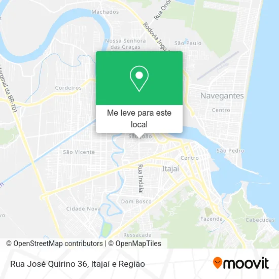Rua José Quirino 36 mapa