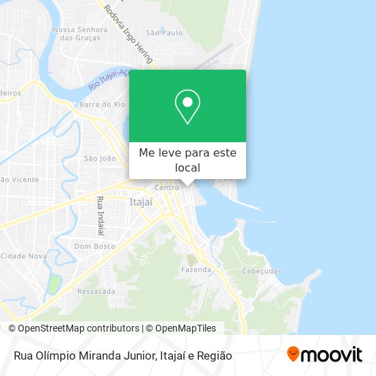 Rua Olímpio Miranda Junior mapa