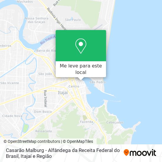 Casarão Malburg - Alfândega da Receita Federal do Brasil mapa