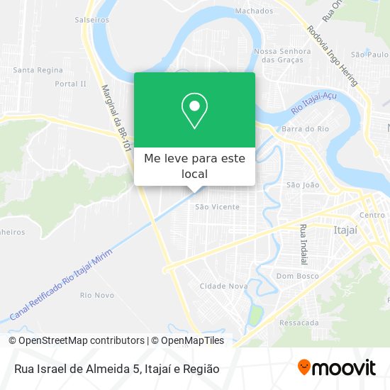 Rua Israel de Almeida 5 mapa