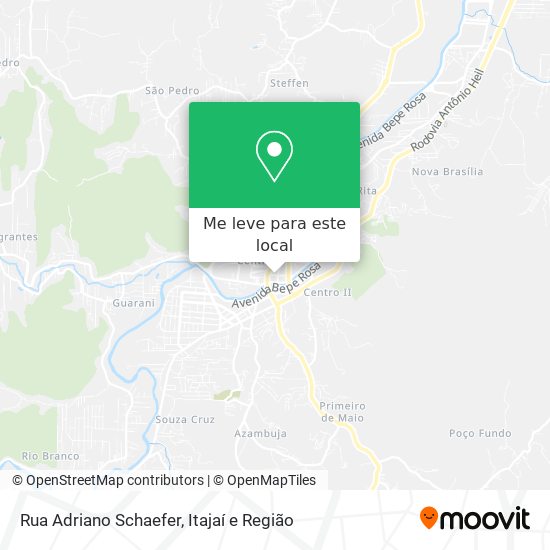 Rua Adriano Schaefer mapa