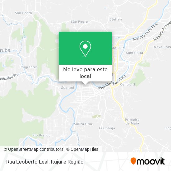 Rua Leoberto Leal mapa