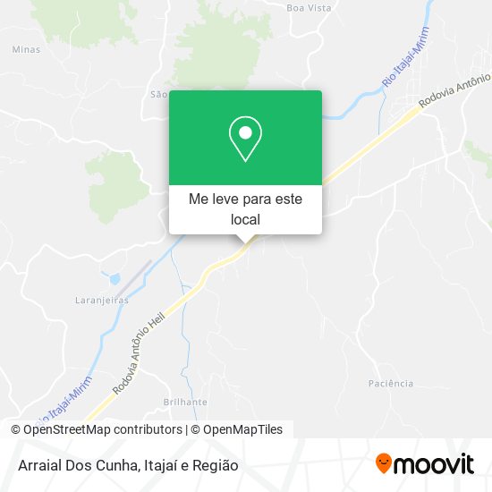 Arraial Dos Cunha mapa