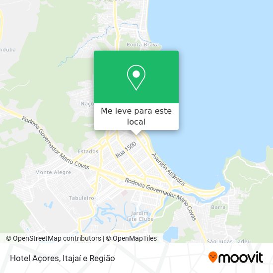 Hotel Açores mapa