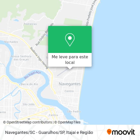 Navegantes/SC - Guarulhos/SP mapa