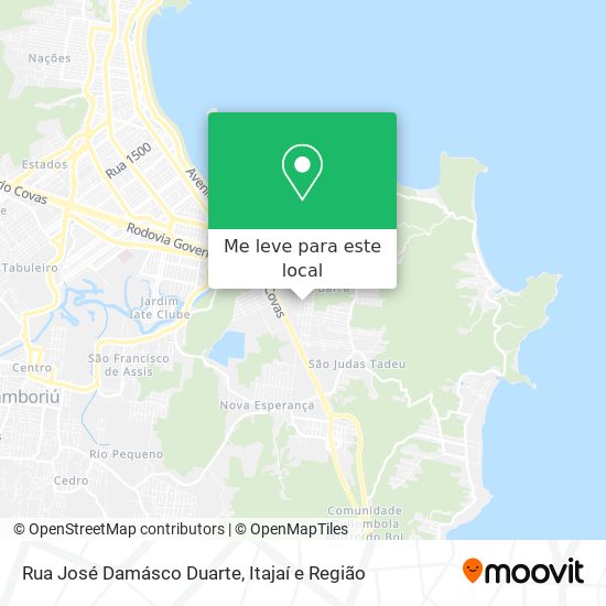 Rua José Damásco Duarte mapa