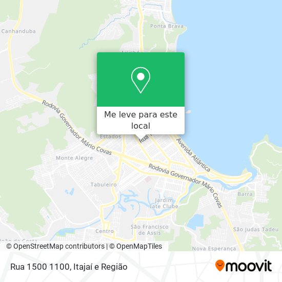 Rua 1500 1100 mapa