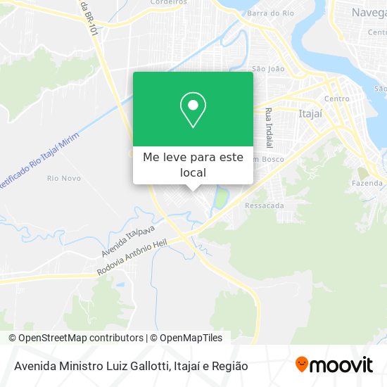 Avenida Ministro Luiz Gallotti mapa