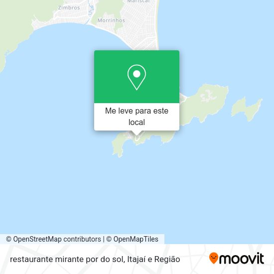 restaurante mirante por do sol mapa