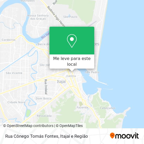 Rua Cônego Tomás Fontes mapa