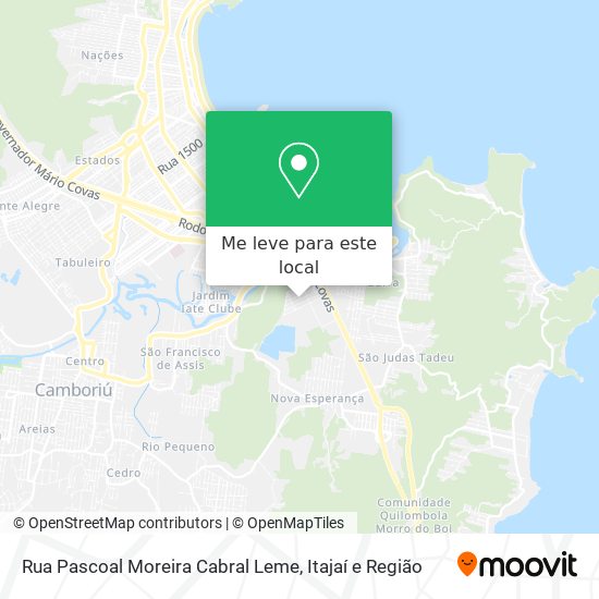 Rua Pascoal Moreira Cabral Leme mapa
