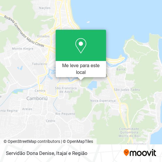 Servidão Dona Denise mapa