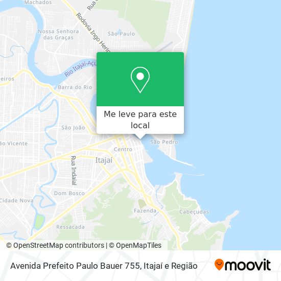 Avenida Prefeito Paulo Bauer 755 mapa