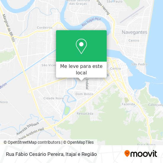 Rua Fábio Cesário Pereira mapa