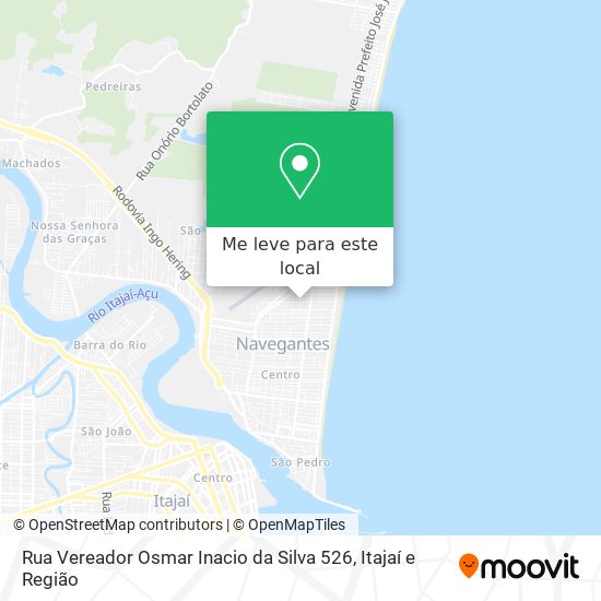 Rua Vereador Osmar Inacio da Silva 526 mapa