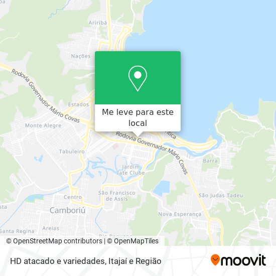 HD atacado e variedades mapa