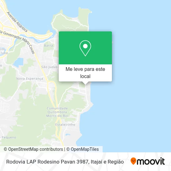 Rodovia LAP Rodesino Pavan 3987 mapa