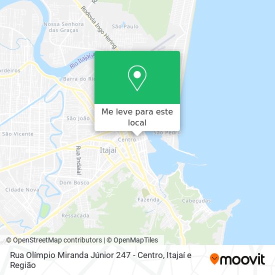 Rua Olímpio Miranda Júnior 247 - Centro mapa