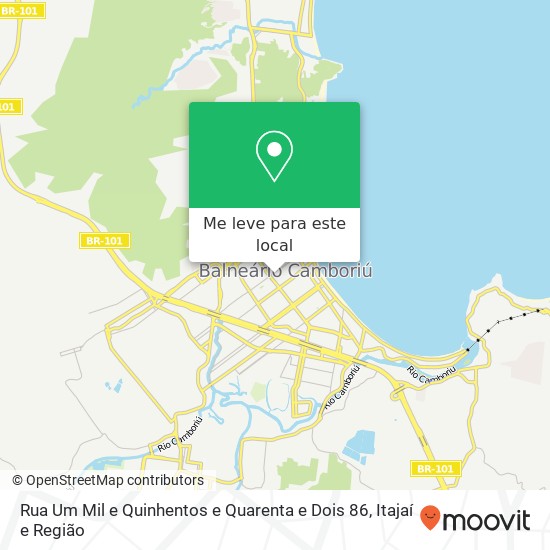 Rua Um Mil e Quinhentos e Quarenta e Dois 86 mapa