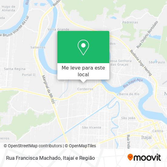 Rua Francisca Machado mapa