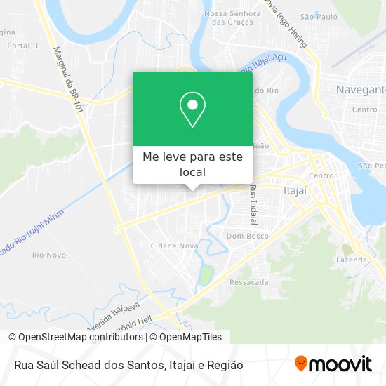 Rua Saúl Schead dos Santos mapa