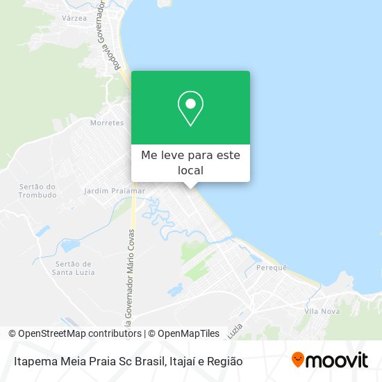 Itapema Meia Praia Sc Brasil mapa
