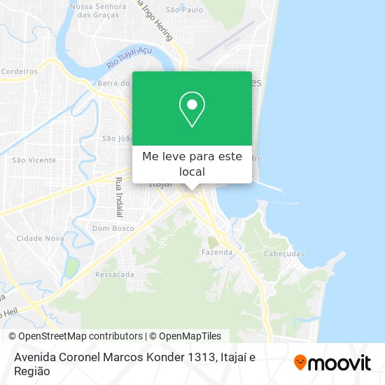 Avenida Coronel Marcos Konder 1313 mapa