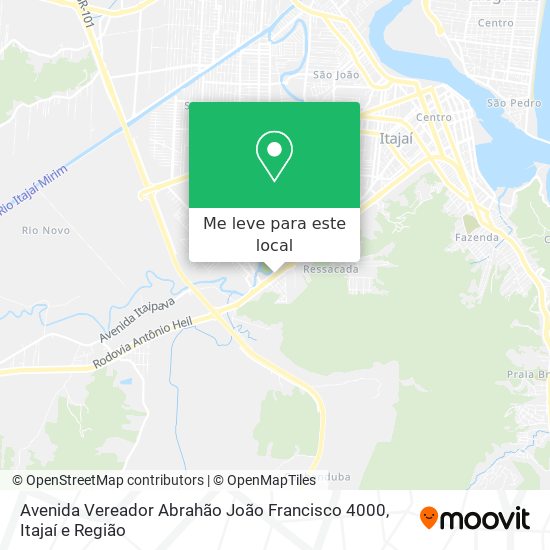 Avenida Vereador Abrahão João Francisco 4000 mapa