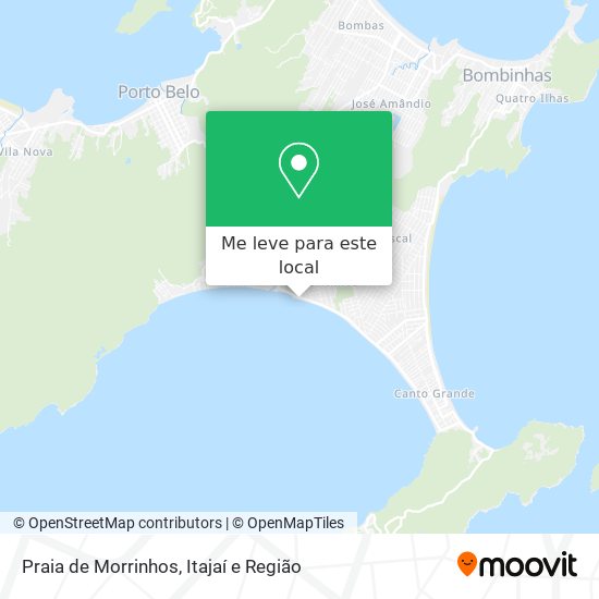 Praia de Morrinhos mapa